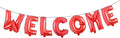16 inch multicolor Welcome Balloon Banner Balloons Foil Letter Balloon by RUIANSI