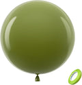 Bezente Sage Green Giant Latex Round Balloons 36 Inch 8 Pack | Olive Green by Bezente