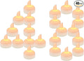 48pcs Warm White Flameless Waterproof LED Floating Tealights Candles for Aquatic Ambiance - Wedding, Party, Spa