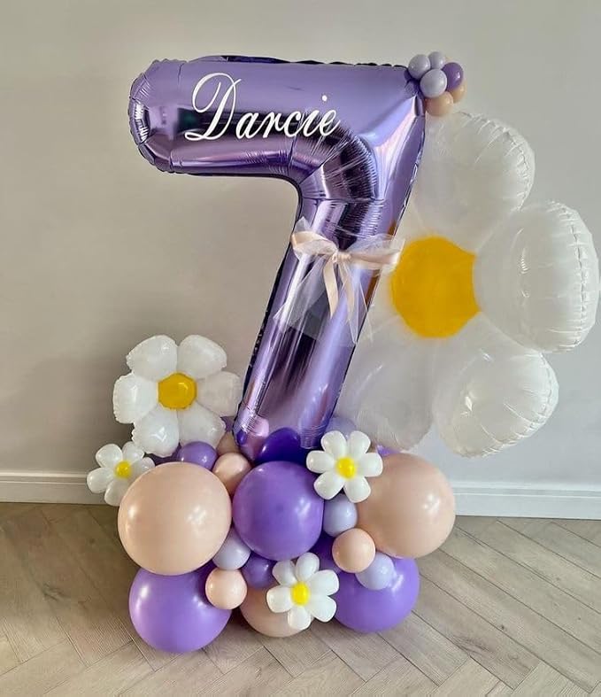 Number 6 Balloon 40 Inch Balloons Purple Birthday Decorations - Image 2