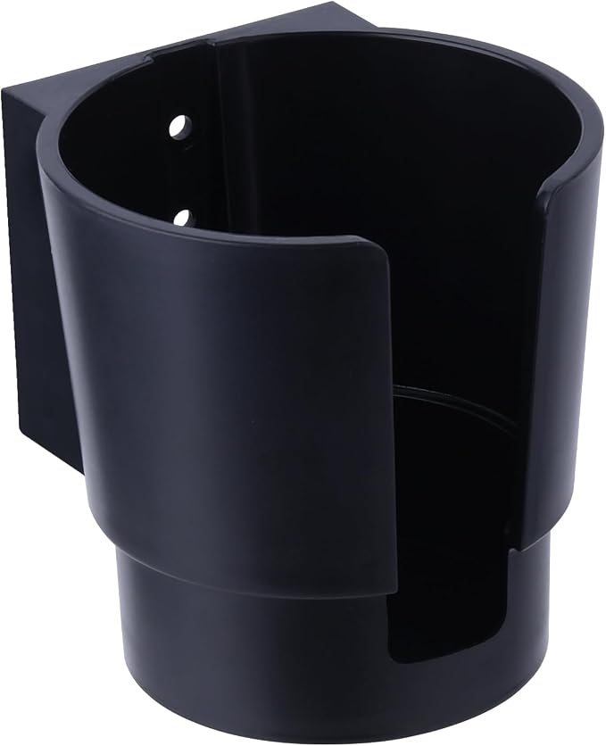 Universal Large Cup Holder Wall Mount, Heavy Duty Plastic Drink Holder | Work by JAZBREY