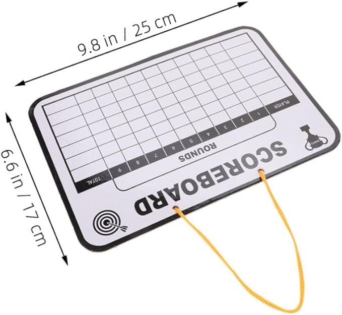 SUPVOX 2pcs Double Sided Dry Erase Golf Scoreboard for Portable Reusable Writing Board for Indoor and Outdoor Training Lightweight Message Board for Enhanced Learning and Score Tracking