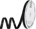 woric Double Faced Black Ribbon 3/8 Inch 60 Yards Thin Balloon Ribbons | Easy by woric