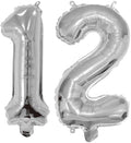 Number 12 Balloon Foil Mylar Balloons by YPSelected