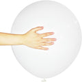 White Balloons 18 Inch 12 Pack Large Latex Party Balloons Round Helium Balloon by ASIYUHY