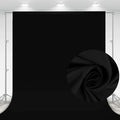 10x7 FT Black Backdrop for Photography, Polyester Fabric Background | Pure by Aimosen