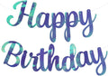BEISHIDA Double-Sided Rainbow Blue Happy Birthday Banner by Beishida