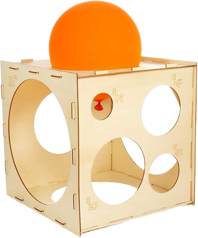 Pllieay 9 Sizes Collapsible Wood Balloon Sizer Cube Box - Image 3