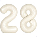 Cream Balloons Number 28 82 Balloon by Unknown