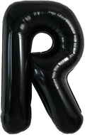 40 Inch Black Letter R Foil Balloon, Large Jumbo Mylar Helium Alphabet Balloon by Unknown
