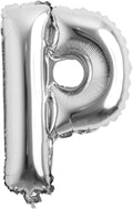 16" inch Single Silver Alphabet Letter number Balloons Aluminum Hanging Foil by REIANS