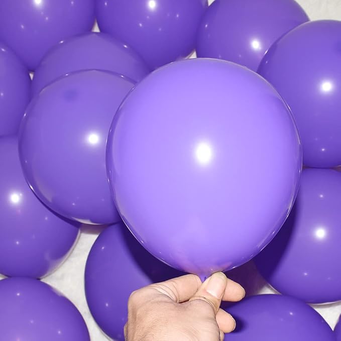 400 Pack Purple Balloons 5 Inch Purple Small Ballons Quality Latex Matte - Image 3