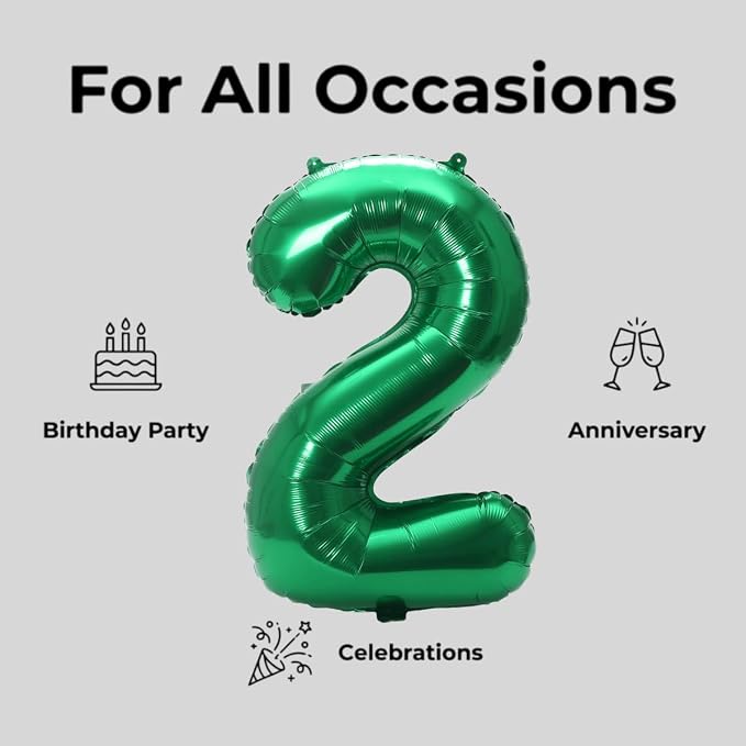 YPSelected 32 Inch Large Foil Helium Number Balloon Birthday Wedding Party 0-9 - Image 7