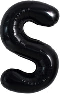 TONIFUL 40 Inch Large Black S Letter Balloon by TONIFUL