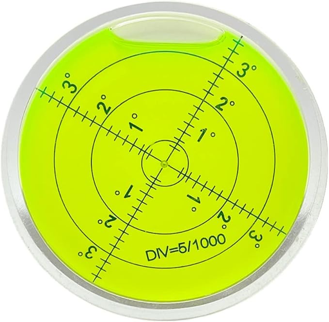 High Precision Circular Bubble Spirit Levels Golf On-Course Accessories Ball Markers for Golf Putting Aid Reader (60x12mm)