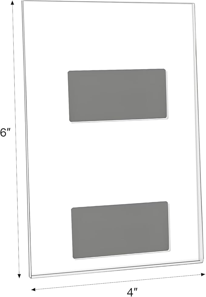 8 Pack Magnetic Picture Frames for Refrigerator, 5x7 Magnetic Photo Holders for Fridge, Acrylic Magnetic Picture Frame for Displaying Frames,Children Artworks