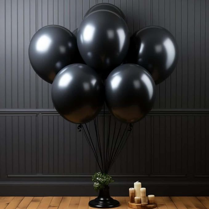 50 Pack Black Balloons 24 Inch Black Latex Party Balloon - Image 8