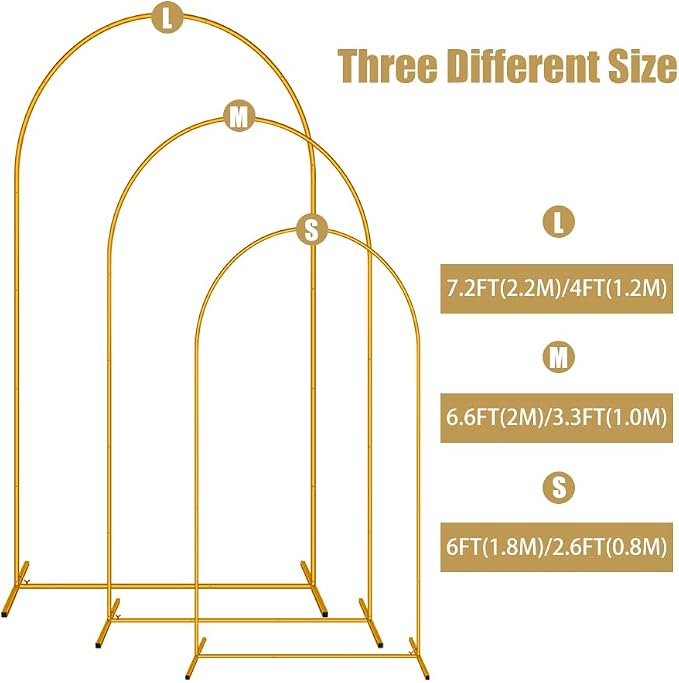3 Pack Arch Backdrop Stand - Image 3