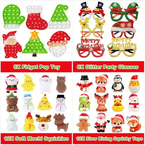 358PCS Christmas Party Favors Supplies Decoration, Goodie Bag Pinata Stocking Stuffers Bulk, Treasure Box Toy for Classroom Rewards, Advent Calendar Stuff Filler, Carnival Prizes, Xmas Birthday Gifts - Image 4