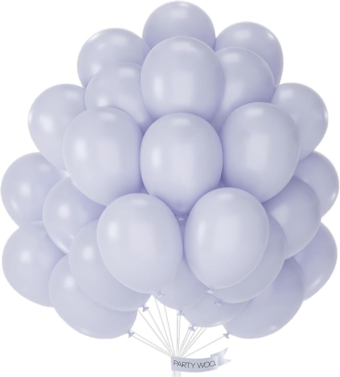 PartyWoo Dusty Blue Balloons 50pcs Slate Blue Boho Neutral Color | 12 Inch by PartyWoo