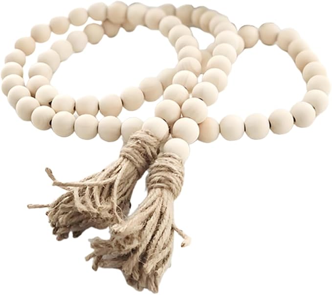 Sivya 58in Farmhouse Beads Wood Bead Garland by Sivya