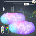 2PCS 3D Big Cloud lightning Light Kit Music Sync Warm Multicolor lightning by ZOKON