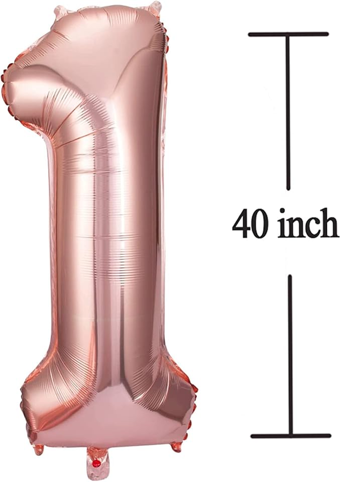Jonhamwelbor 13 Number Balloons Rose Gold Big Giant Jumbo Number 13 Foil Mylar - Image 2