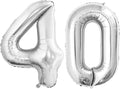 Number 40 Balloons for 40th Birthday Party Decorations, 42 Inch Jumbo Foil by GOER
