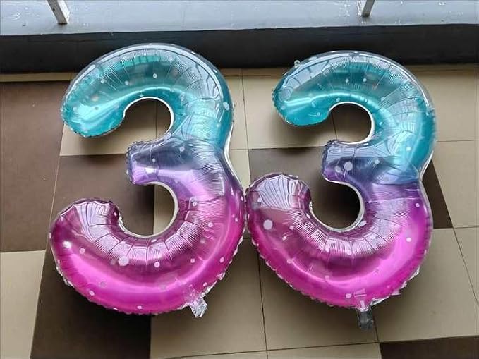 0 Balloon - Starry Sky Birthday Number Balloons, 40 Inch Party Decorations | - Image 4