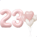 Pink 23 Balloon Number Pastel Pink 23th Birthday Party Decorations by Unknown