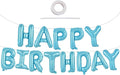 TONIFUL 16 Inch Light Blue Happy Birthday Balloons Banner Decor by TONIFUL