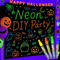 Mega-L Glow in the Dark Party Supplies, Neon DIY Backdrop, 5.2 x 6.8 Ft by Mega-Loopolis