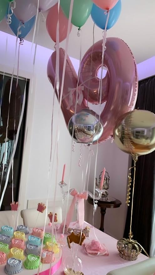 Number 19 Balloon 40Inch for 19 Year Old Birthday Decorations, Pearl Pink | - Image 3