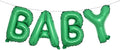 16 Inch Baby Letter Balloons Multicolor Foil Balloons BABY Balloons, Baby Shower by RUIANSI