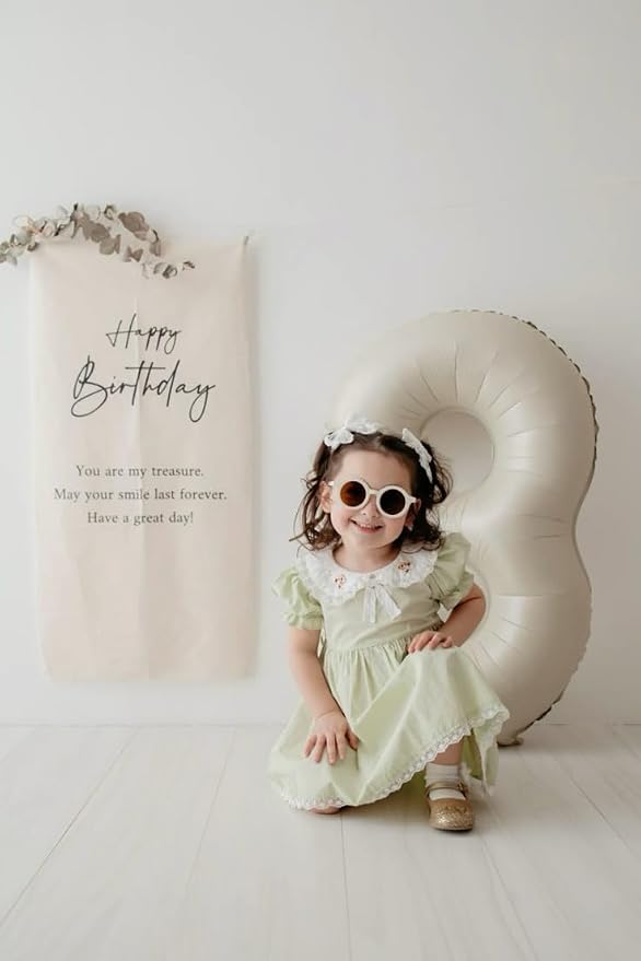 3 Number Balloons Cream 40 Inch Foil Balloon - Image 3