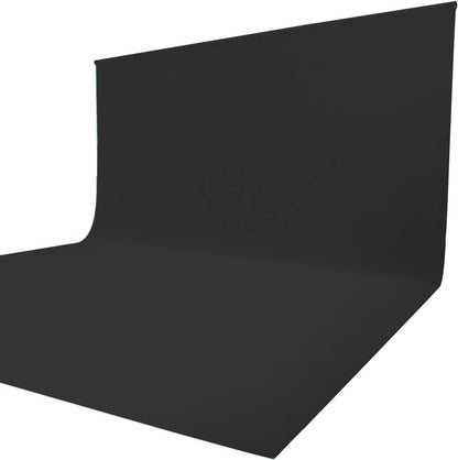 ISSUNTEX 6X9 ft Background Muslin Backdrop, Photo Studio, Collapsible High Density Screen for Video Photography and Television-Black