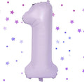 40 Inch Purple Number Balloons Light Purple 1 Balloon Matte Purple Birthday by Yeodong