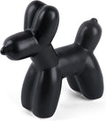 Notakia Cute Ceramics Black Balloon Dog Statue Crafts Living Room Desktop by Notakia