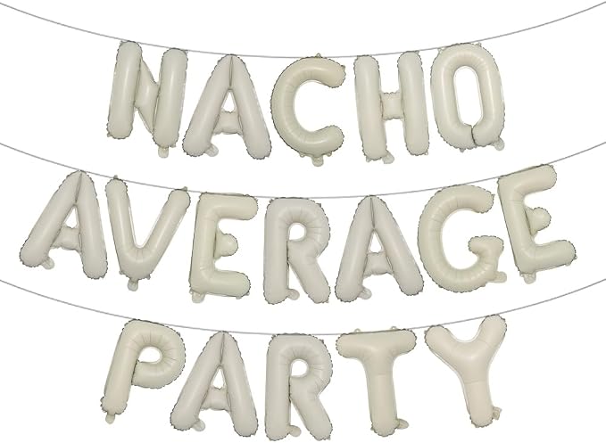Nacho Average Party Decoration Nacho Average Party Balloons Banner Fiesta Taco by RUIANSI
