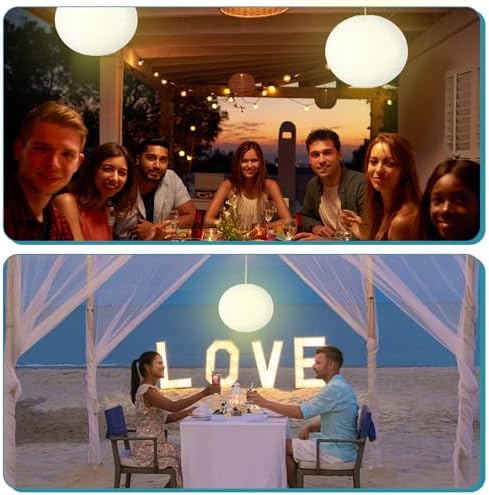 Rossesay 2 Sets Jumbo Round Paper Lanterns - Image 7