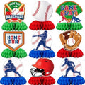 Baseball Birthday Decorations - 9PCS Baseball Honeycomb Table Centerpieces by OHOME