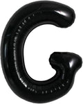 40 Inch Black Letter G Foil Balloon, Large Jumbo Mylar Helium Alphabet Balloon by Unknown