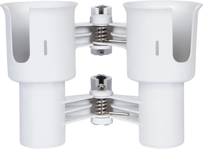 Patented Clamp On Boat Cup Holder |Multifunction Dual Drink Caddy - Image 6