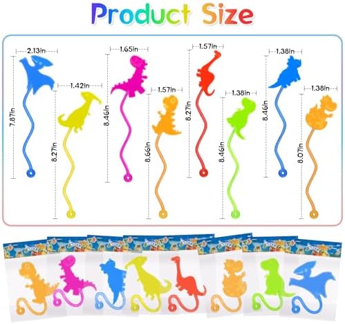 30 PCS Sticky Hands Bulk Dinosaur Party Favors for Kids 4-8,8-12 Year Stretchy Sticky Hand Feet Goodie Bags Stuffers for Kids Small Mini Classroom Prizes End of Year Student Gifts Birthday Trinkets - Image 6