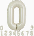 TONIFUL 40 Inch Cream White Large Numbers Balloon 0-9 Birthday Party Decorations by TONIFUL