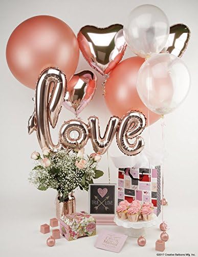 Creative Balloons™ Cube Weight – 65 g Metallic Rose Gold Balloon Weights - Image 2