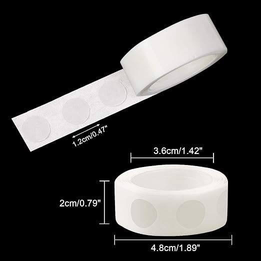 UPINS 3000 Pcs Point Dots Balloon Glue Removable Adhesive Point Tape | 30 Rolls - Image 2
