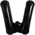 40 Inch Black Letter W Foil Balloon, Large Jumbo Mylar Helium Alphabet Balloon by Unknown