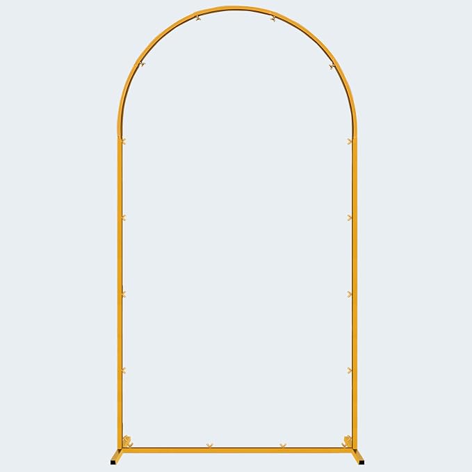 Hemmotop Arch Backdrop Stand Gold 7.2 FT | Metal, Ground Stakes - Image 9