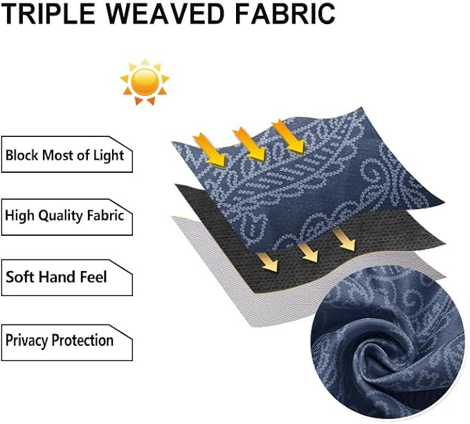 DWCN Extra Wide Ombre Room Darkening Blackout - Image 6